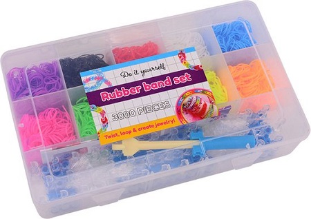Loom Bandjes Set in opbergdoos - 3000-delig