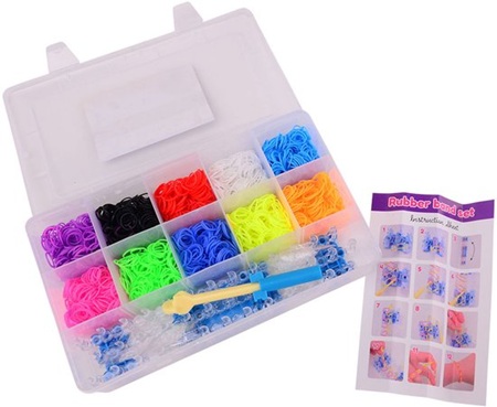 Loom Bandjes Set in opbergdoos - 3000-delig - Afbeelding 2