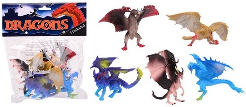 Draken in zak - 5stuks