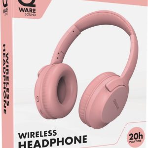 Qware Sound Bluetooth Hoofdtelefoon (opvouwbaar) – roze