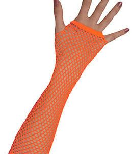 Handschoenen net lang (vingerloos) – oranje