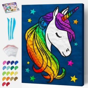 Clay painting unicorn