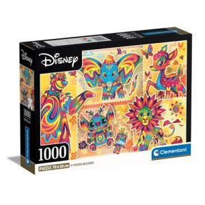 Clementoni Puzzel (1000stuks) – Brief Case Disney Classic (in koffer)