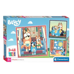 Clementoni Puzzel – Bluey (3×48 stuks)