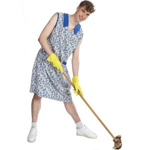 Poetshulp Kostuum Heren – Maat 54 (L/XL)