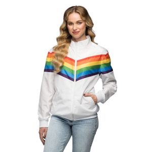 Trainingsjasje vintage rainbow  babe L