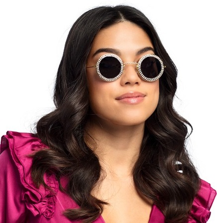 Partybril hippie diamond - Afbeelding 2