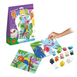 Sandy – Zandkunst Papegaai / Flamingo