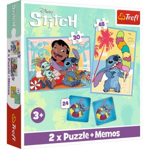 Trefl 2in1 – Lilo & stitch puzzel 30&48st + memory