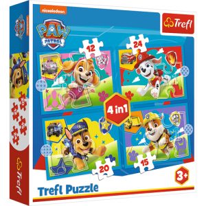 Trefl 4in1 puzzel Paw patrol (12,15,20 & 24st)