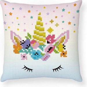 Diamond Dotz – Bloemenkroon kussen