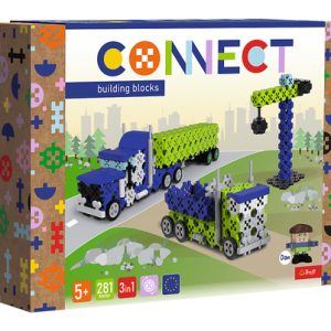 Trefl Connect building blocks – Vrachtwagen / Bouwplaats
