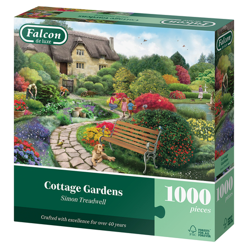 Puzzel Falcon - Cottage Gardens 1000st - Afbeelding 2