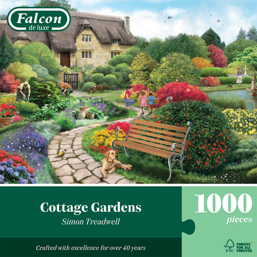 Puzzel Falcon - Cottage Gardens 1000st - Afbeelding 3