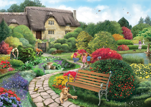 Puzzel Falcon - Cottage Gardens 1000st - Afbeelding 4
