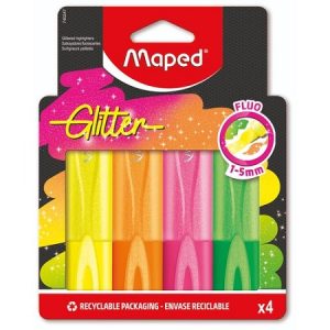 Maped – 4pack fluostiften Glitter