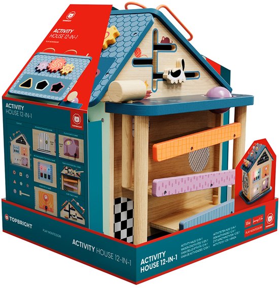 Topbright - Houten activiteitenhuis 12-in-1 - Afbeelding 3