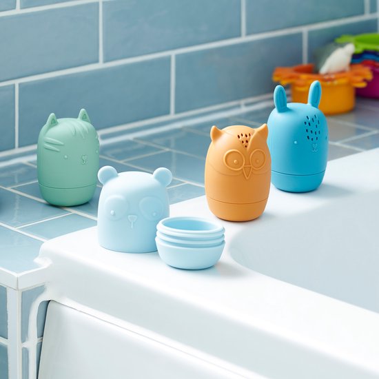 Tickit Silisoft - Dierlijke Waterspuiters (Neutrale Kleuren) - Afbeelding 2