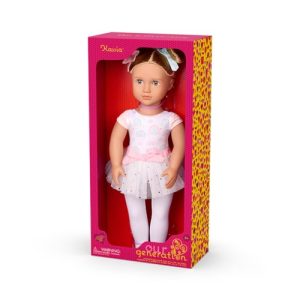 Pop 45cm – ballet Kassia met regenboog outfit