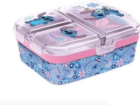 Stitch Multi compartment Lunchbox - Pink Jungle