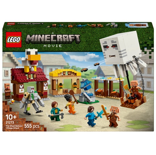 LEGO Minecraft De Ghast-ballon aanval op het dorp