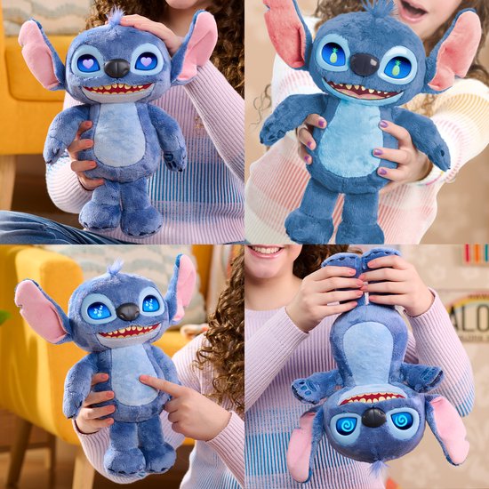 Disney Stitch - Many Moods Stitch - Interactieve Pluchen Knuffel - Afbeelding 2