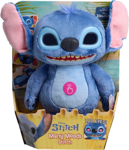 Disney Stitch - Many Moods Stitch - Interactieve Pluchen Knuffel - Afbeelding 4