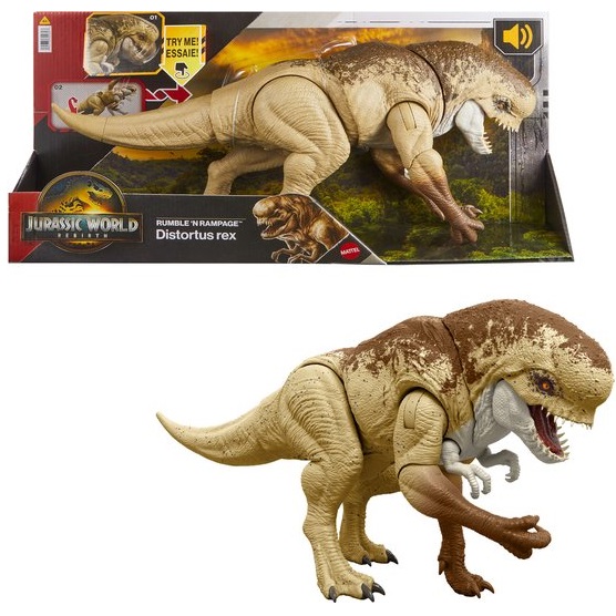 Jurassic World - Rumble N Rampage Distortus Rex Dinosaurusfiguur