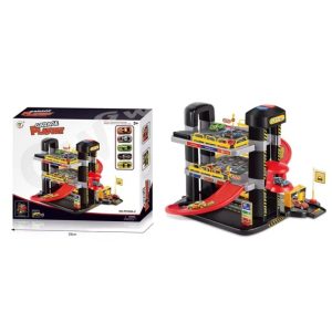 Playset garage met 5 auto’s