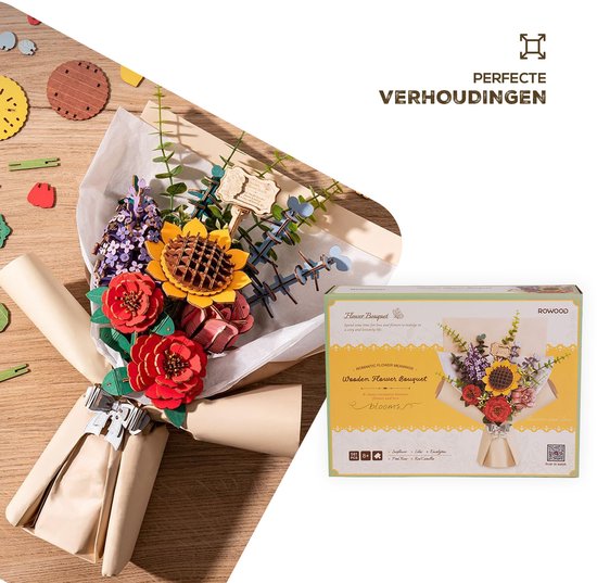 Robotime Rolife Flower Bouquet - Afbeelding 3