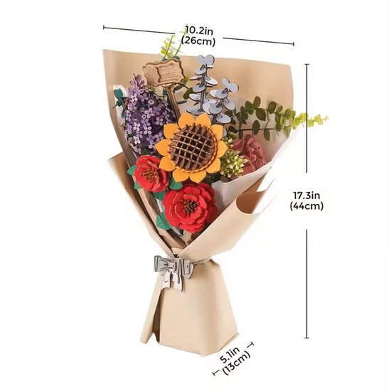 Robotime Rolife Flower Bouquet - Afbeelding 6