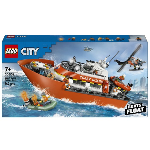 Lego City - Kustwacht reddingsboot met helikopter - 60504