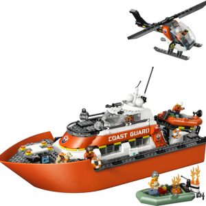 Lego City – Kustwacht reddingsboot met helikopter – 60504