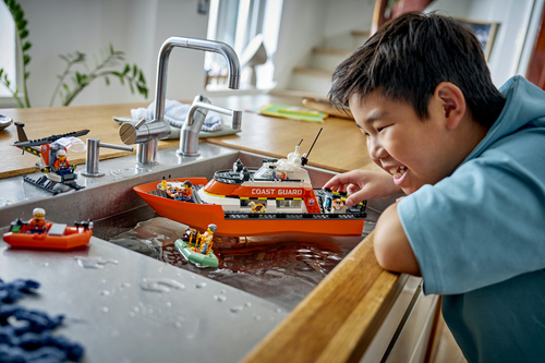 Lego City - Kustwacht reddingsboot met helikopter - 60504 - Afbeelding 4