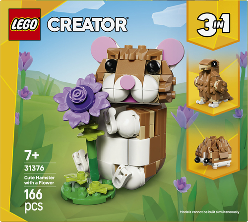 Lego Creator - Schattige Hamster met Bloem -31376 - Afbeelding 10