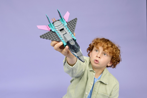 Lego City - Straalvliegtuig vs Sportauto - Afbeelding 3