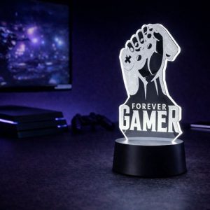 Qware 3D Lamp-Forever Gamer