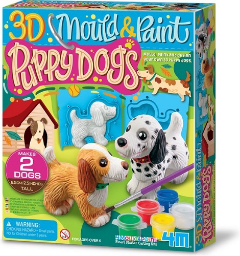 4M Crea Gips gieten en Verven 3D puppy honden