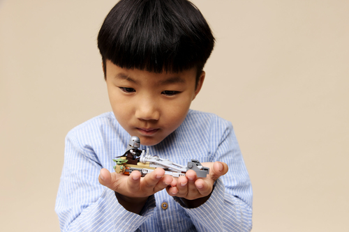 Lego Star Wars - De Mandalorian en Grogu's speederbike - Afbeelding 6