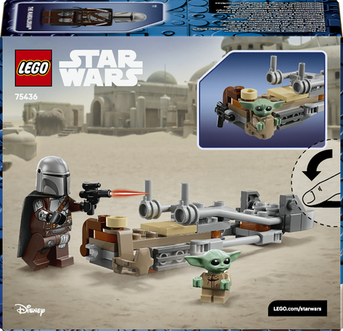 Lego Star Wars - De Mandalorian en Grogu's speederbike - Afbeelding 8