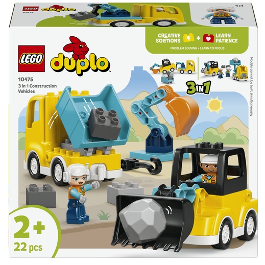 Lego Duplo - 3-in-1 bouwvoertuigen