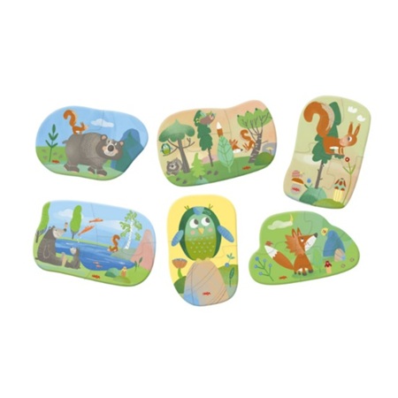 Haba - 6 eerste puzzels - Bosdieren - Afbeelding 2