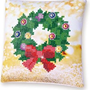 Diamond Dotz – Christmas Wreath Pillow