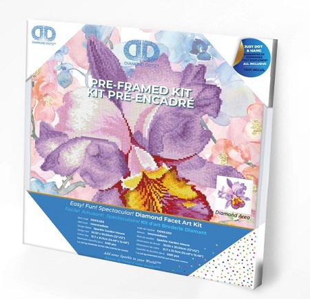 Diamond Dotz - Sparkle Garden Mauve With Frame