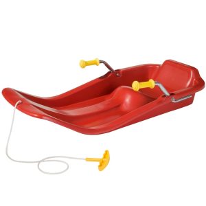 Jetstar Slee (kunststof) met rem – rood