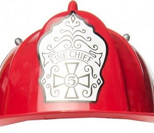 Brandweerhelm (plastic) – rood