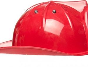 Brandweerhelm (plastic) – rood