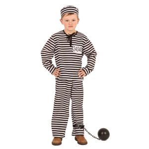 Kostuum Gevangene met pet (kinderen) – Maat 164