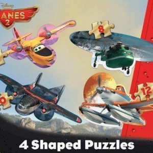 Jumbo – Planes 2 4in1 – gevormde Puzzel – 6,8,10 en 12 stukjes
