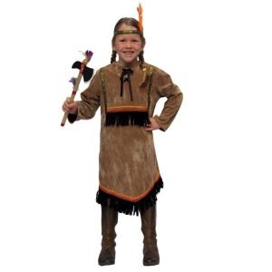 Kostuum  Squaw Meisje Blackfeet – maat 104